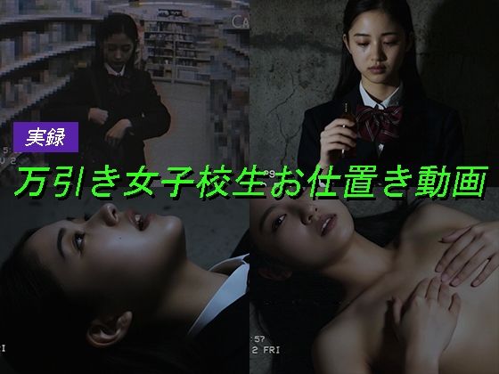 【漫画フル】d_695905 | 万引き女子校生のお仕置き謝罪動画 13 | Blue Frames(フェラ)