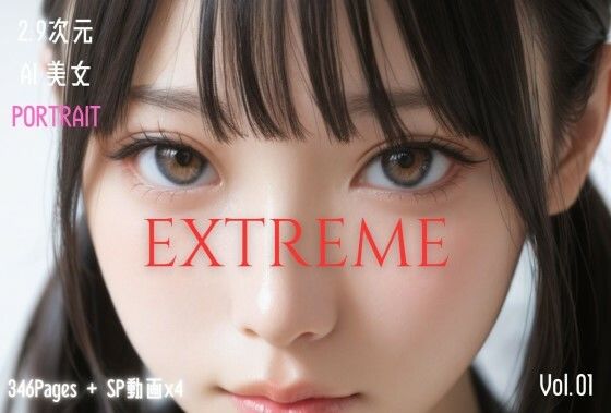 【漫画フル】d_702642 | 2.9次元AI美女 PORTRAIT EXTREME VOL.01 AI SEX ポーズ集 | KEI diffusion(制服)
